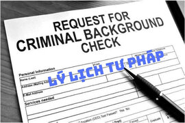 Địa chỉ dịch vụ làm, đăng ký giấy lý lịch tư pháp ở TPHCM, Hà Nội theo mẫu